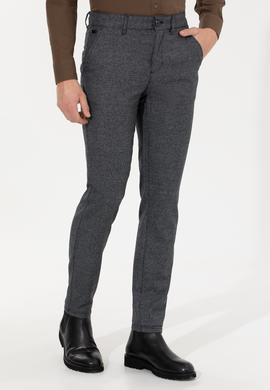 Erkek Lacivert Kanvas Pantolon - 50253914002