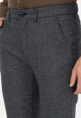 Erkek Lacivert Kanvas Pantolon - 50253914002