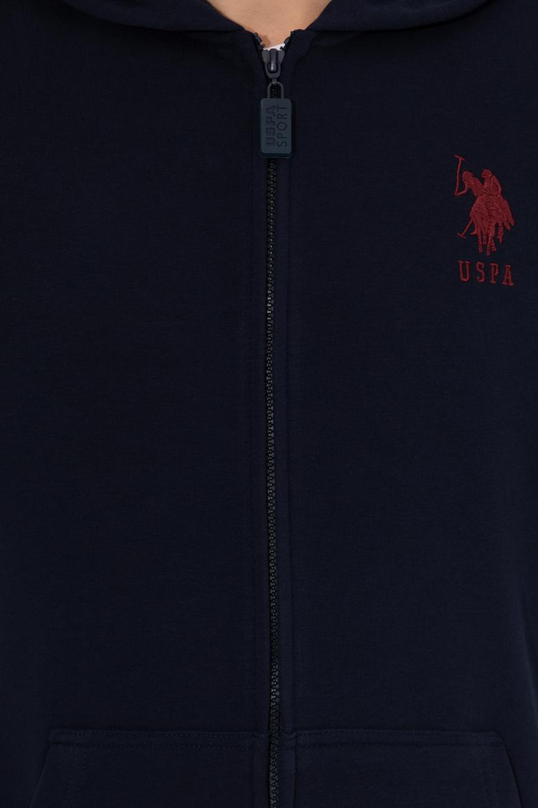 Erkek Lacivert Kapüşonlu Örme Hırka - 50253132001