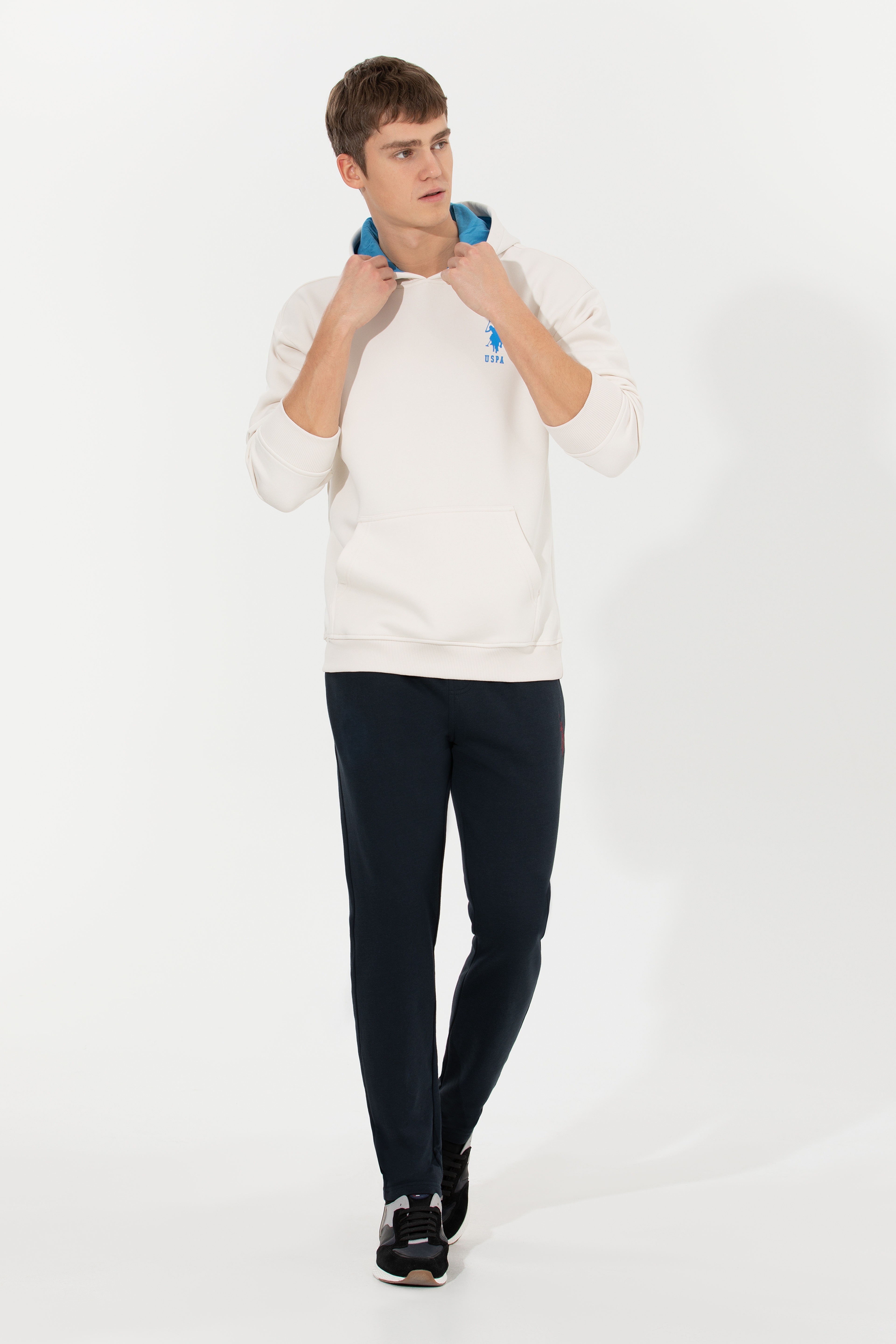 Erkek Ekru Sweatshirt - Image 4