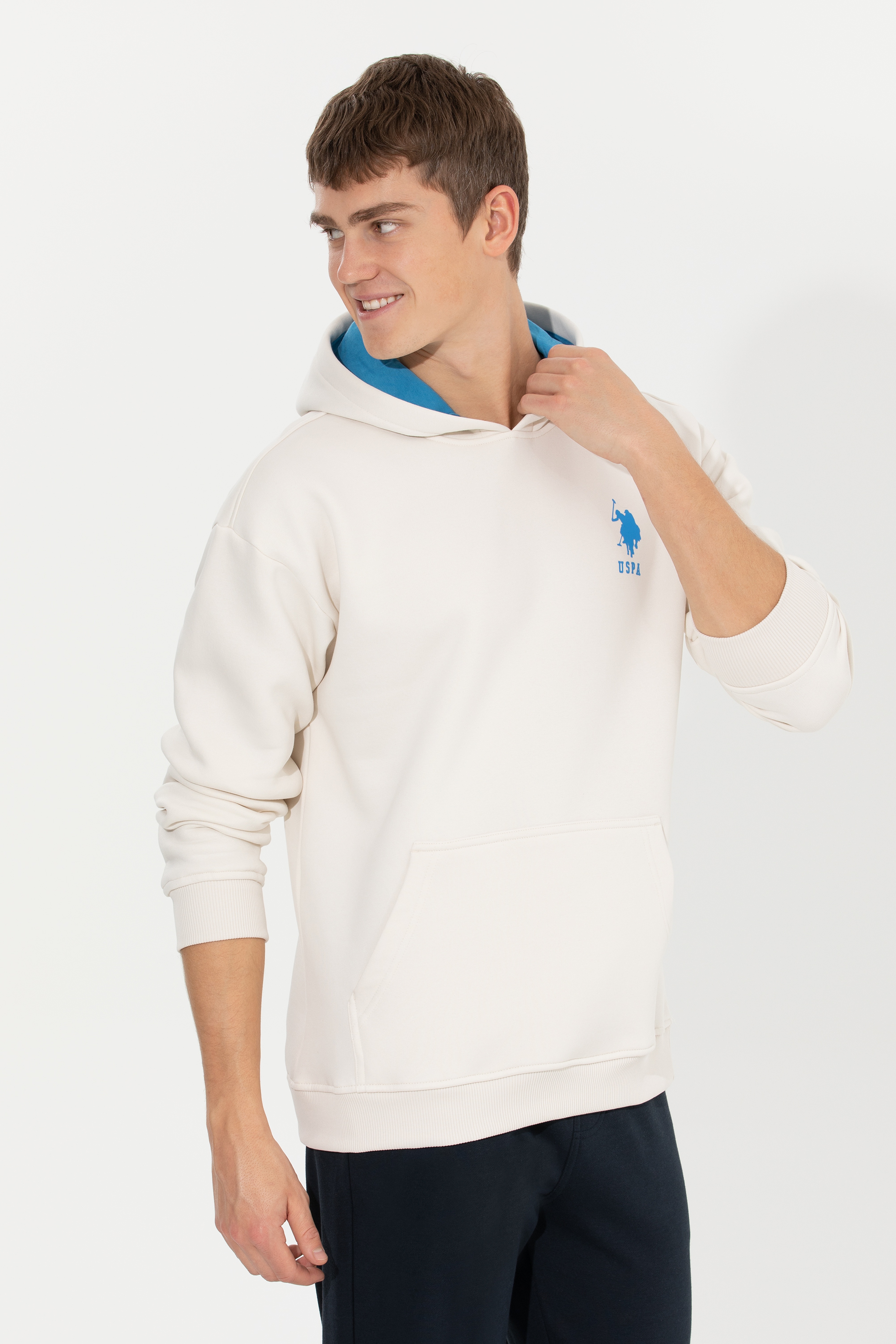 Erkek Ekru Sweatshirt - Image 1