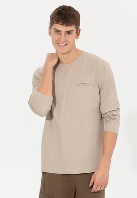 Erkek Taş Bisiklet Yaka Sweatshirt - 50256404043