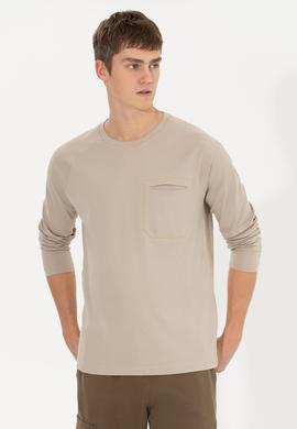 Erkek Taş Bisiklet Yaka Sweatshirt - 50256404043