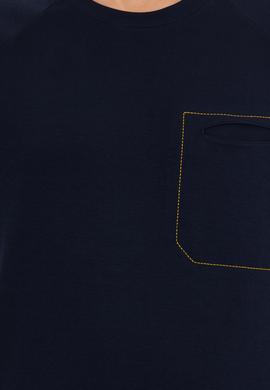 Erkek Lacivert Bisiklet Yaka Sweatshirt - 50256404028