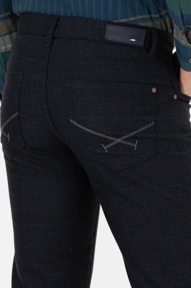 Erkek Slim Fit Lacivert Kanvas Pantolon