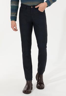 Erkek Lacivert Kanvas Pantolon - 50256539013