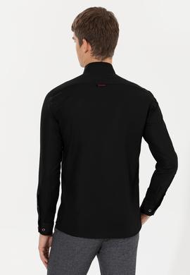 Erkek Siyah Uzun Kollu Basic Gömlek - 50256694084