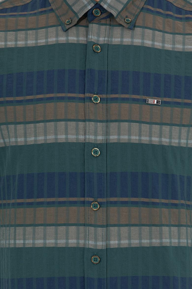 Erkek Yeşil Uzun Kollu Gömlek - 50253871010