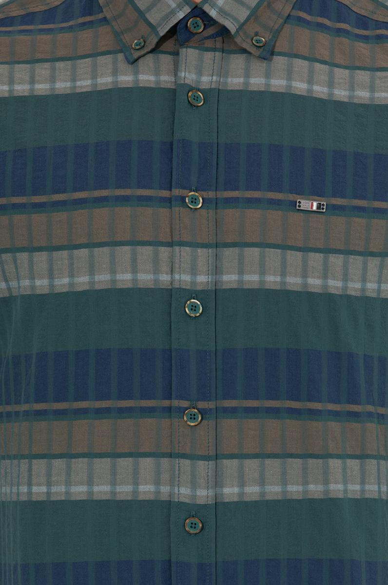 Erkek Yeşil Uzun Kollu Gömlek