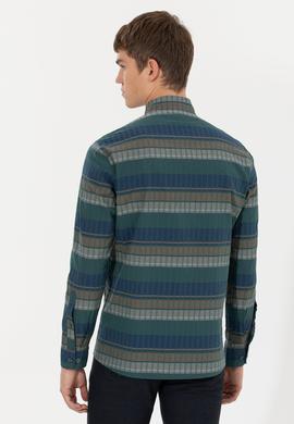 Erkek Yeşil Uzun Kollu Gömlek - 50253871010