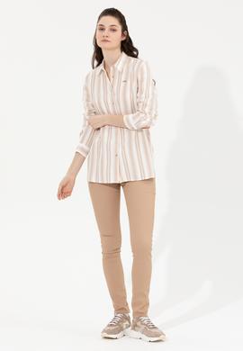 Kadın Camel Toothpick Fit Pantolon - 50253893002