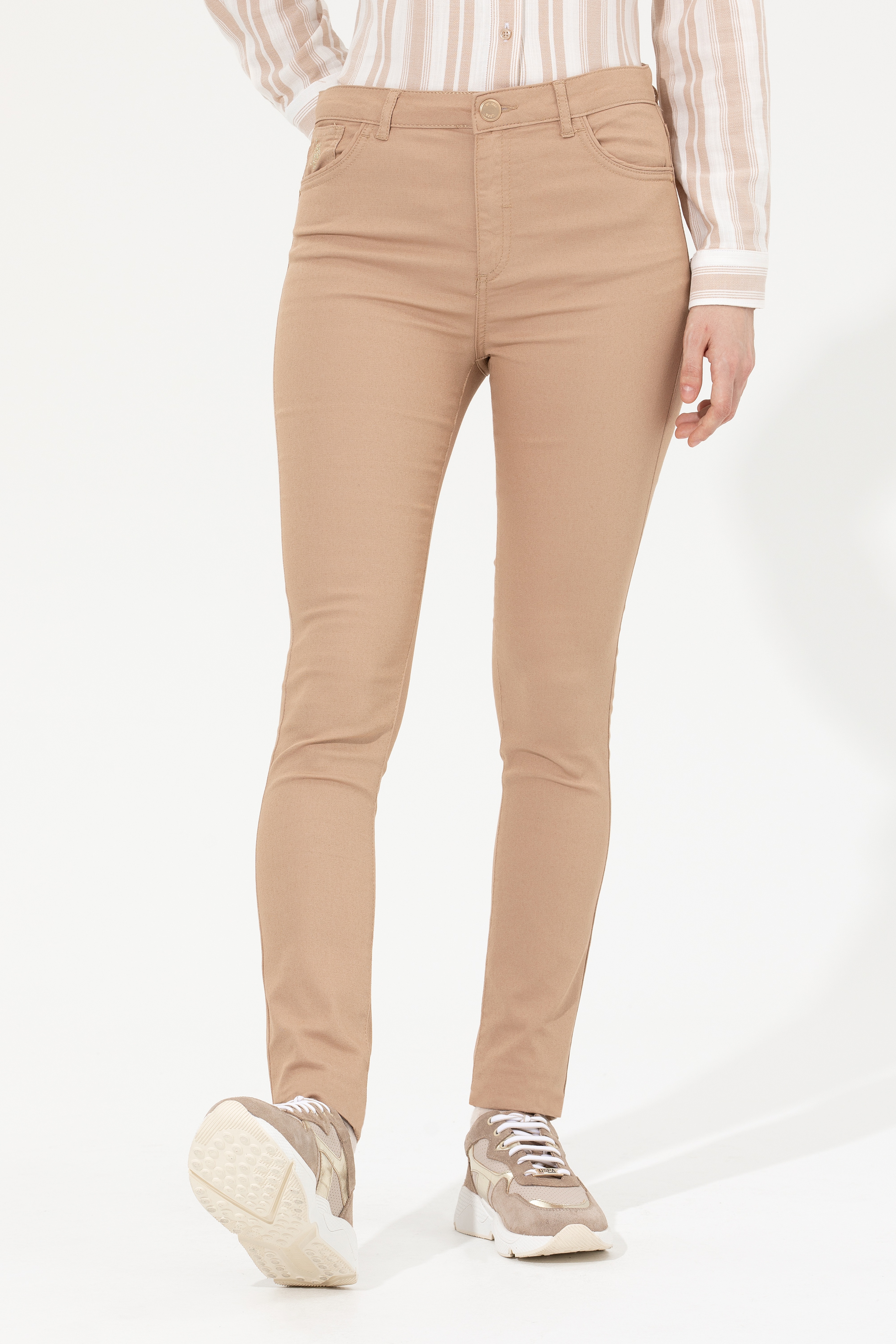 Kadın Camel Toothpick Fit Pantolon - Image 2