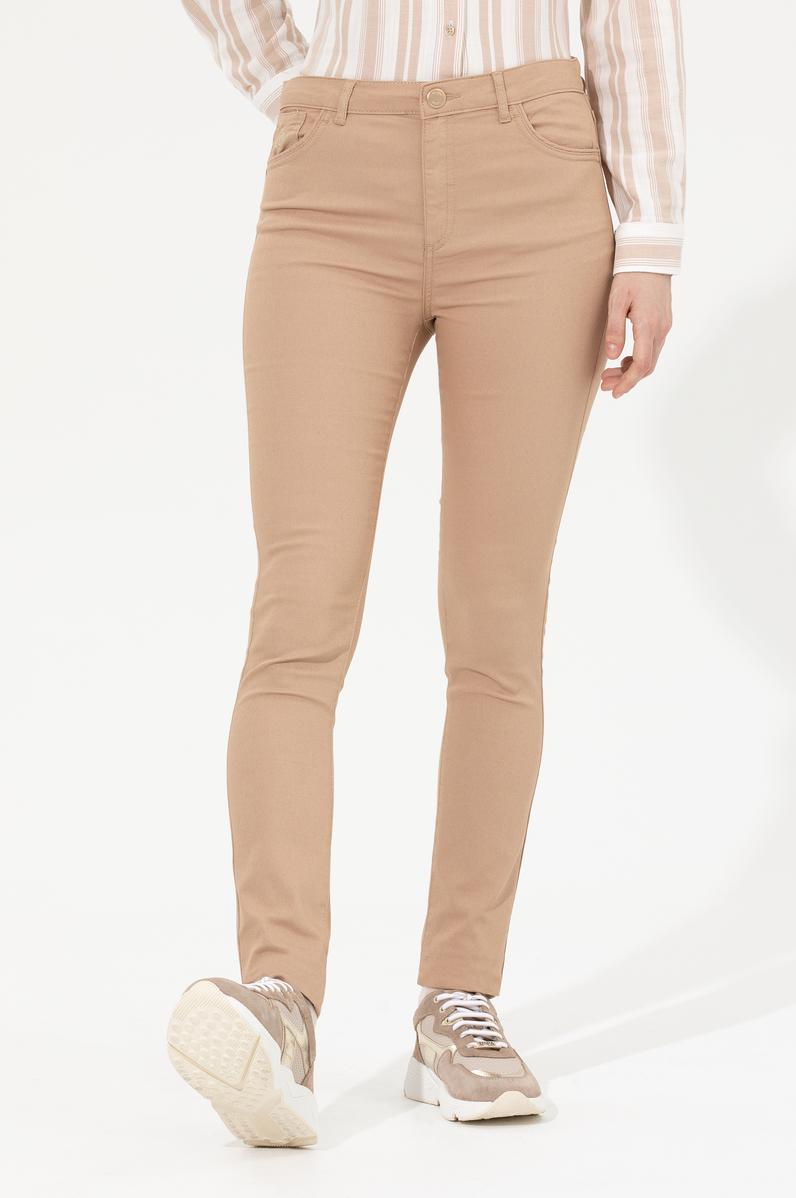 Kadın Camel Toothpick Fit Pantolon
