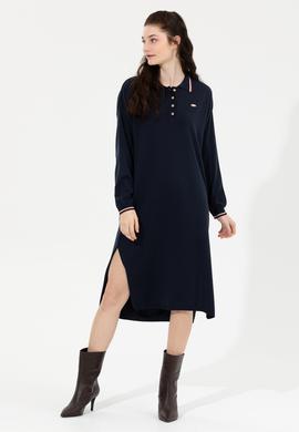 Kadın Lacivert Triko Elbise - 50253948003