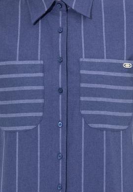 Kadın Mavi Uzun Kollu Gömlek - 50256969002