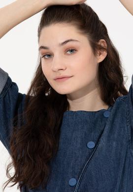 Kadın Koyu Mavi Jean Tulum - 50254322002