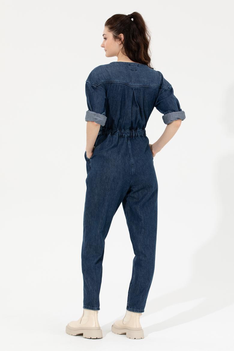 Kadın Koyu Mavi Jean Tulum - 50254322002