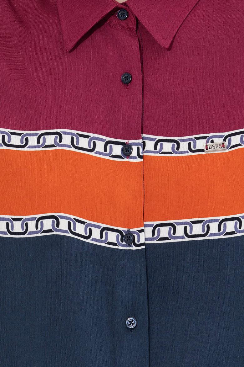 Kadın Lacivert Uzun Kollu Gömlek - 50261135004