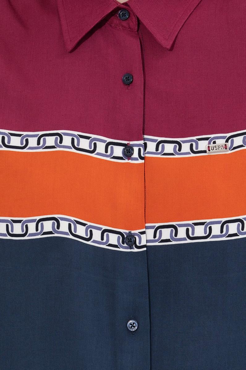 Kadın Lacivert Uzun Kollu Gömlek