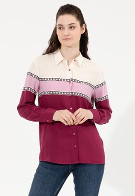 Kadın Pembe Uzun Kollu Gömlek - 50261135012