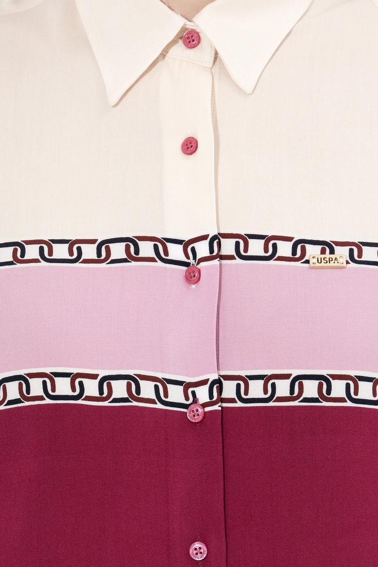 Kadın Pembe Uzun Kollu Gömlek - 50261135012