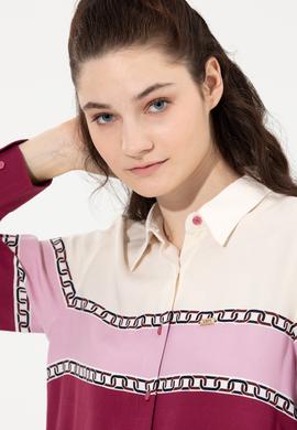 Kadın Pembe Uzun Kollu Gömlek - 50261135012