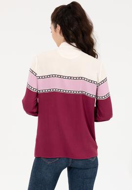 Kadın Pembe Uzun Kollu Gömlek - 50261135012