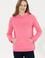 Kadın Pembe Kapüşonlu Basic Sweatshirt