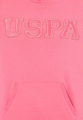 Kadın Pembe Kapüşonlu Basic Sweatshirt - 50261254045