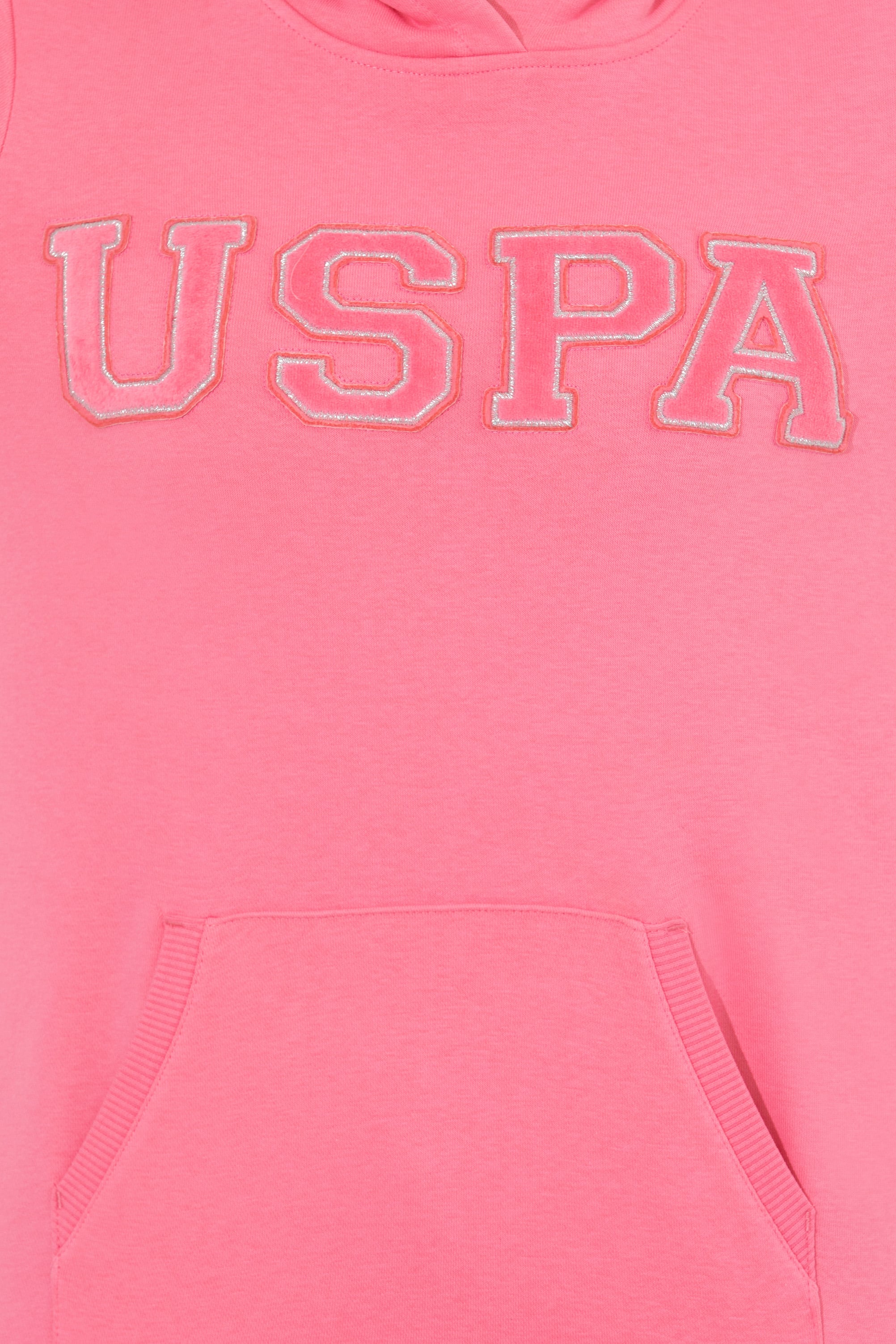 Kadın Pembe Kapüşonlu Basic Sweatshirt