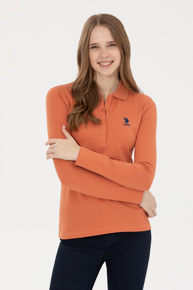 Kadın Kiremit Basic Sweatshirt - 50262813008