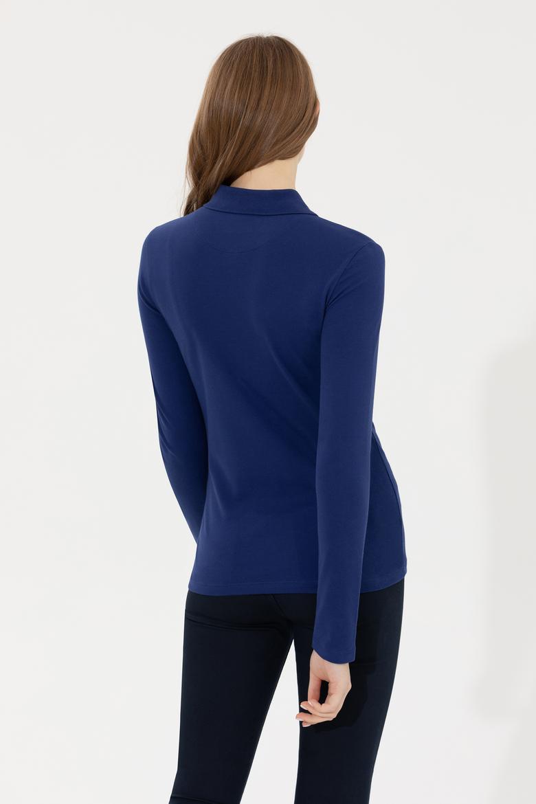 Kadın Mavi Basic Sweatshirt - 50262813021