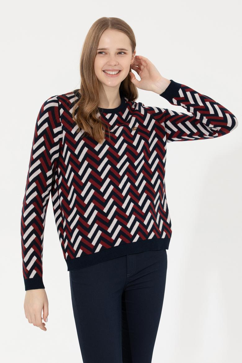 Kadın Lacivert Kazak - 50256645007