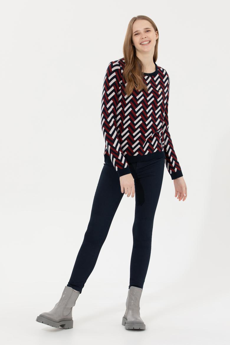 Kadın Lacivert Kazak - 50256645007