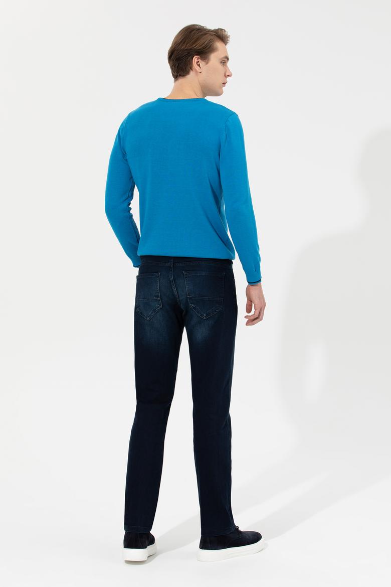 Erkek Koyu Mavi Jean Pantolon - 50262811008