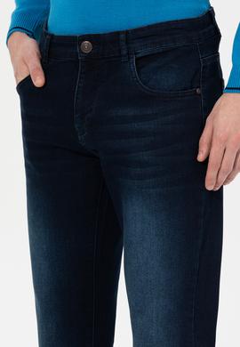 Erkek Koyu Mavi Jean Pantolon - 50262811008