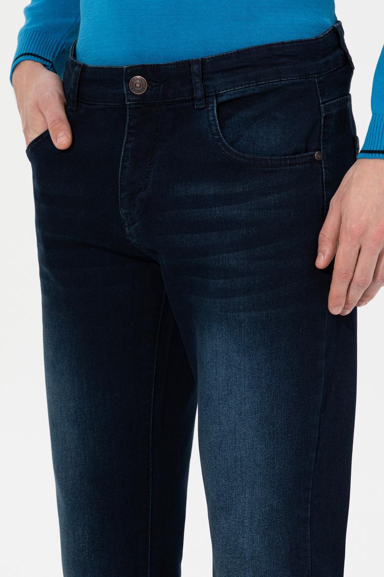Erkek Koyu Mavi Jean Pantolon - 50262811008