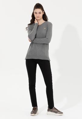 Kadın Siyah Toothpick Fit Pantolon - 50253899017