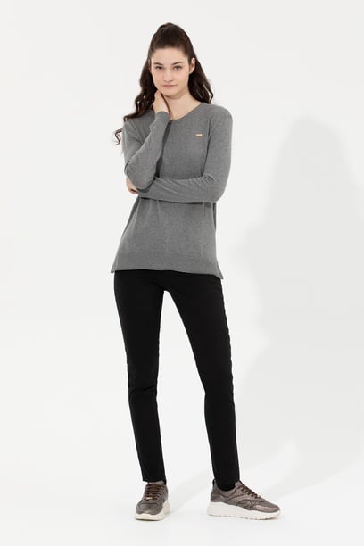 Kadın Siyah Toothpick Fit Pantolon
