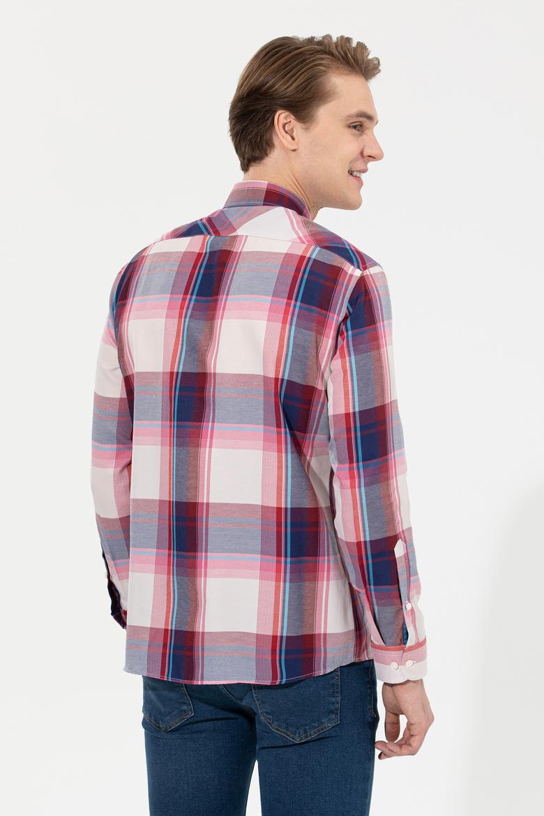 Erkek Ekoseli Kırmızı Gömlek - 50262452009