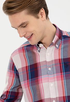 Erkek Ekoseli Kırmızı Gömlek - 50262452009