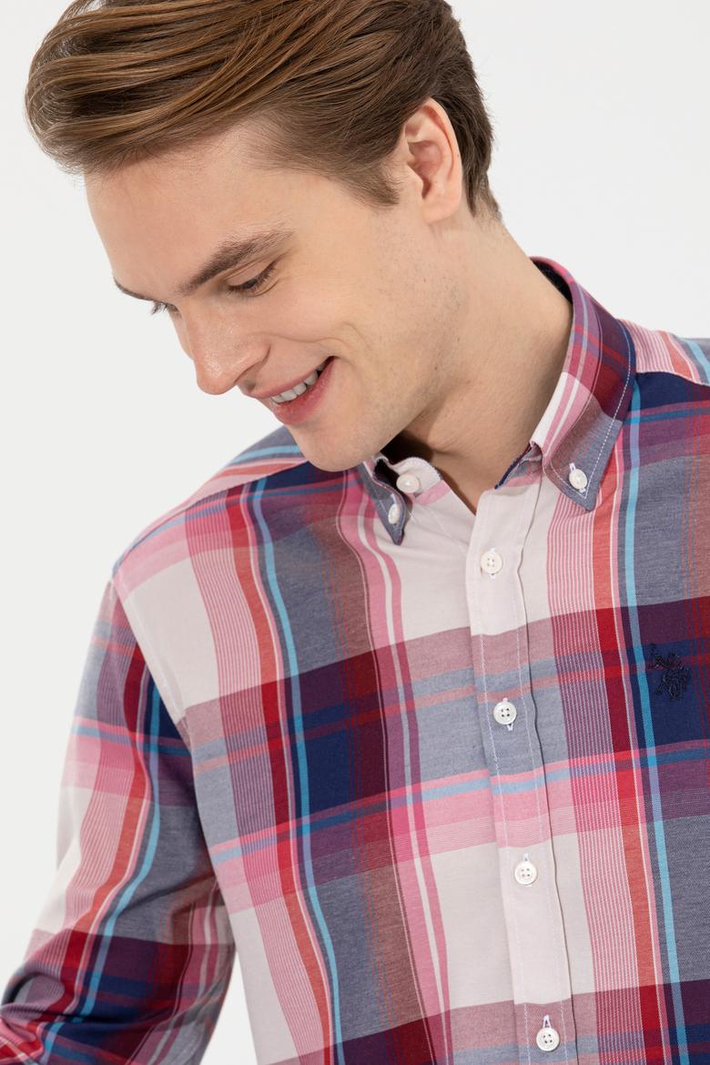 Erkek Ekoseli Kırmızı Gömlek - 50262452009