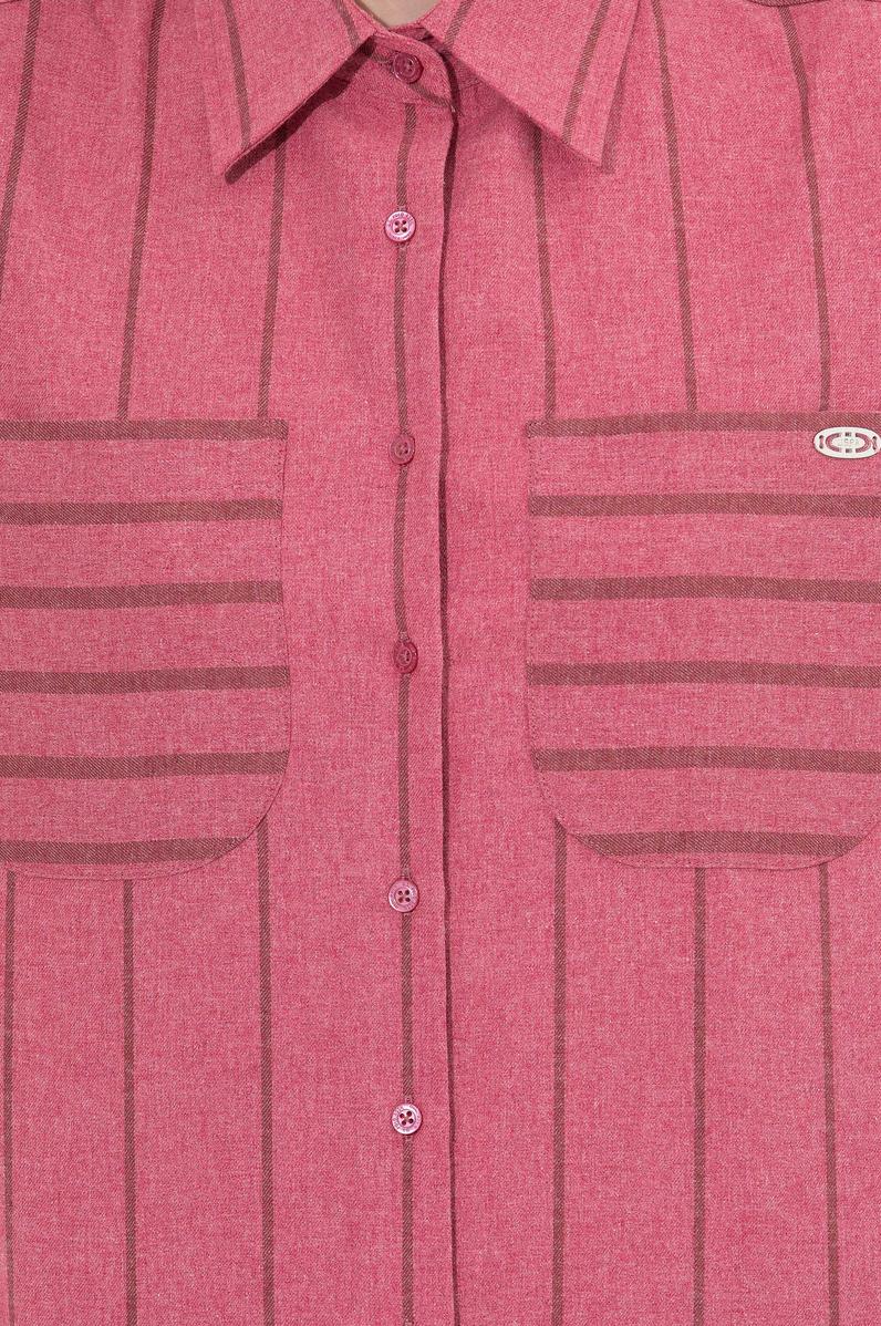 Kadın Pembe Uzun Kollu Gömlek