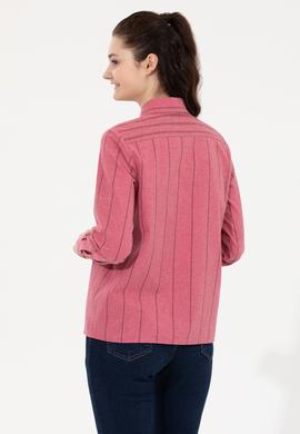 Kadın Pembe Uzun Kollu Gömlek - 50256969015