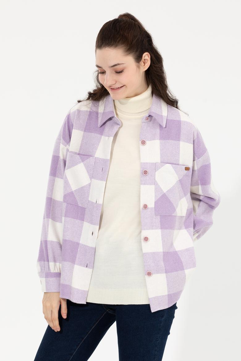 Kadın Manolya Uzun Kollu Gömlek - 50256994023