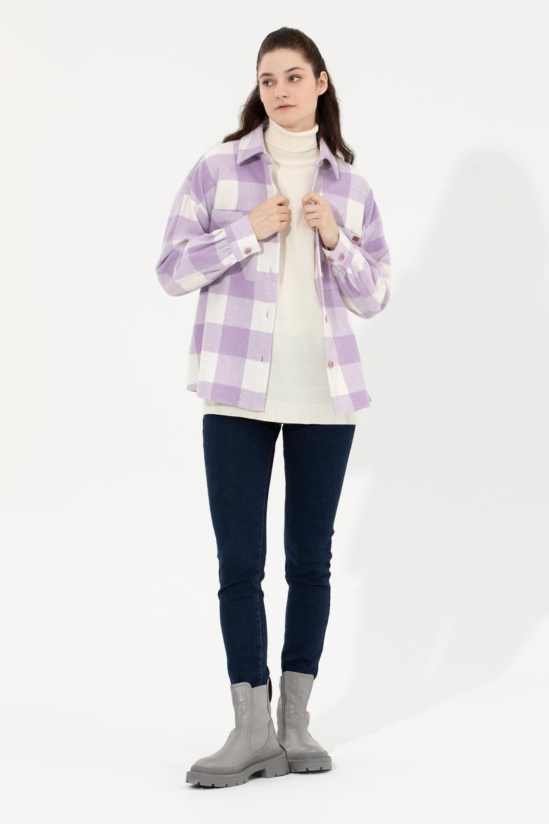 Kadın Manolya Uzun Kollu Gömlek - 50256994023