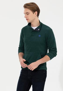 Erkek Yeşil Sweatshirt - 50253588026