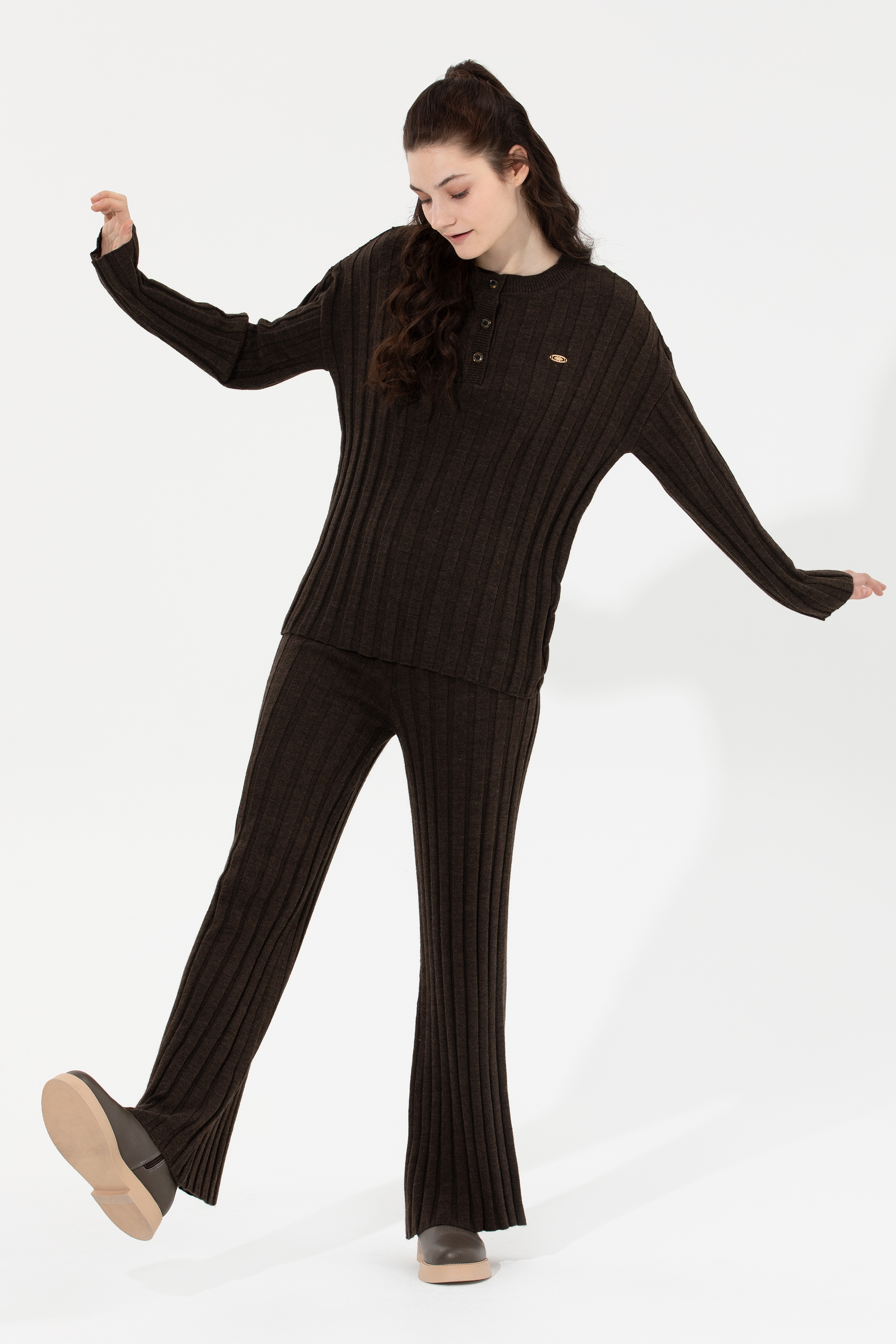 Kadın Coconut Triko Pantolon - Image 1