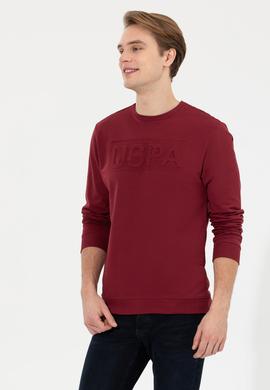 Erkek Vişne Basic Sweatshirt - 50254503034
