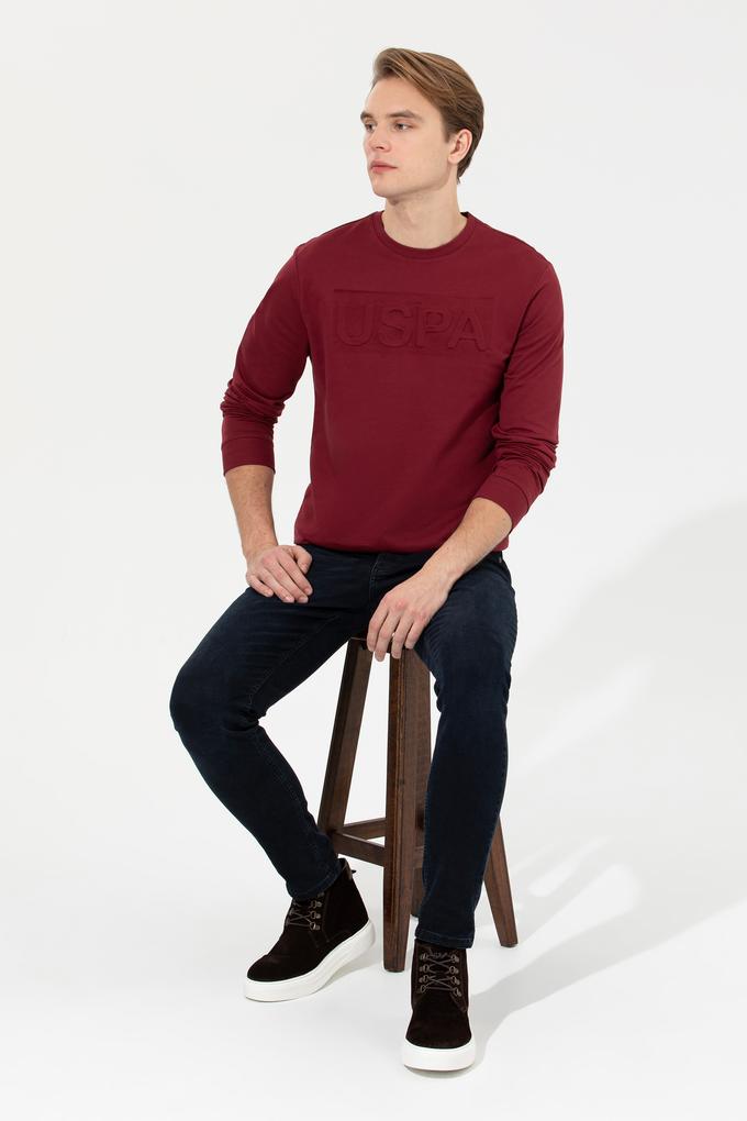 Erkek Vişne Basic Sweatshirt